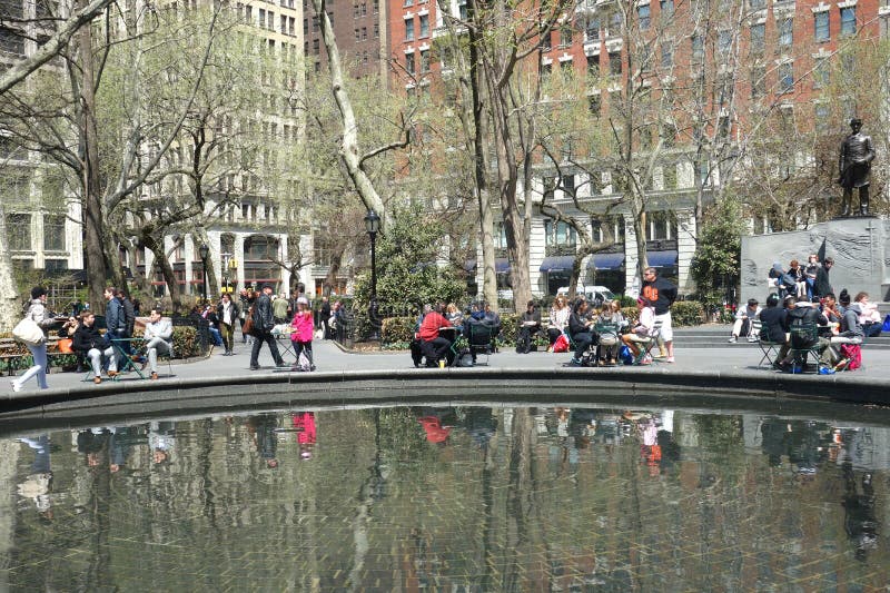 Madison Square Park in New York City stock photo