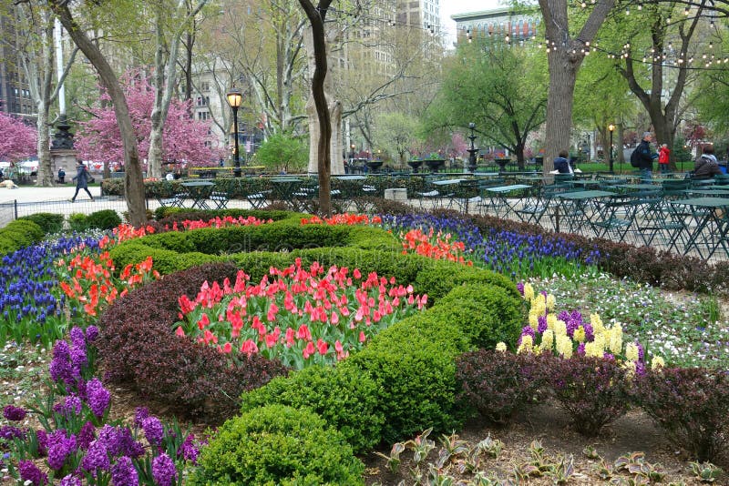 Madison Square Park in Springtime royalty free stock image