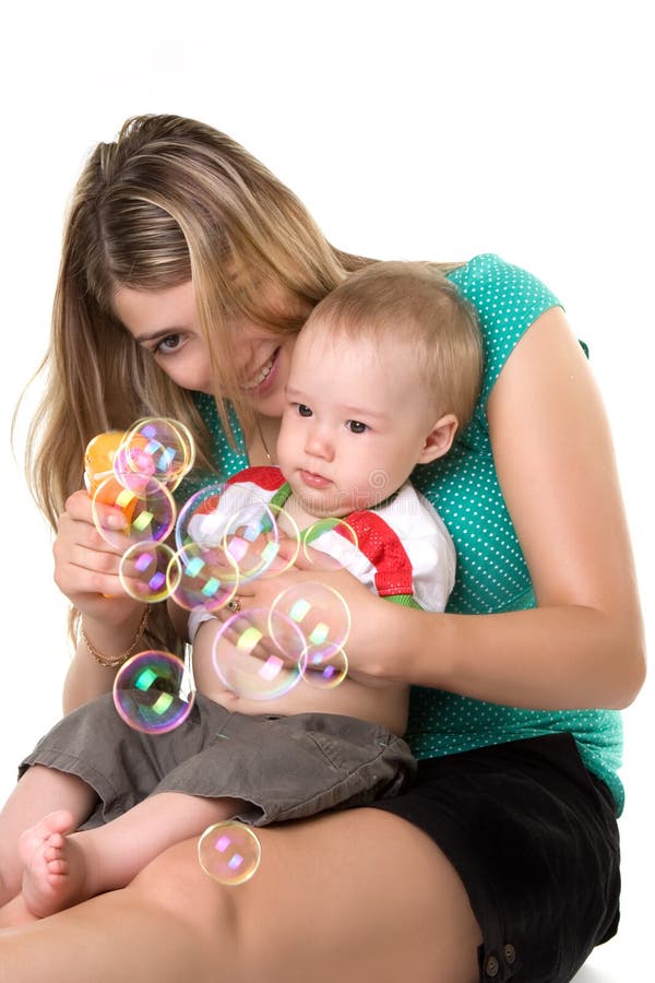 Madre con un bambino immagine stock Madre con un bambino immagine stock