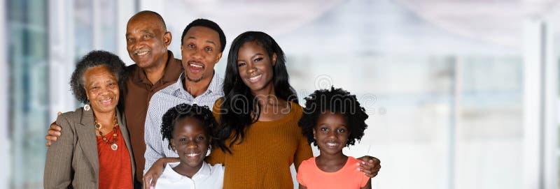 Famiglia afroamericana fotografie stock libere da diritti