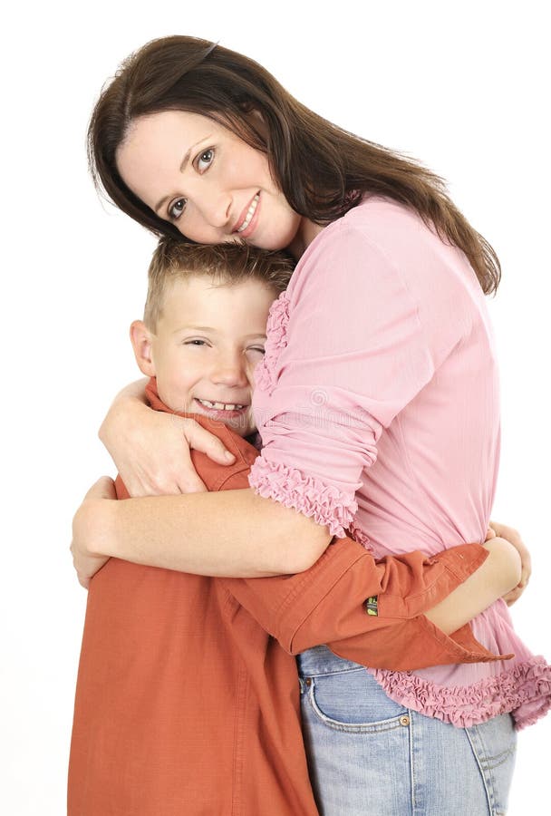 Madre e hijo 2 imagen de archivo. Imagen de humor, caring - 485161