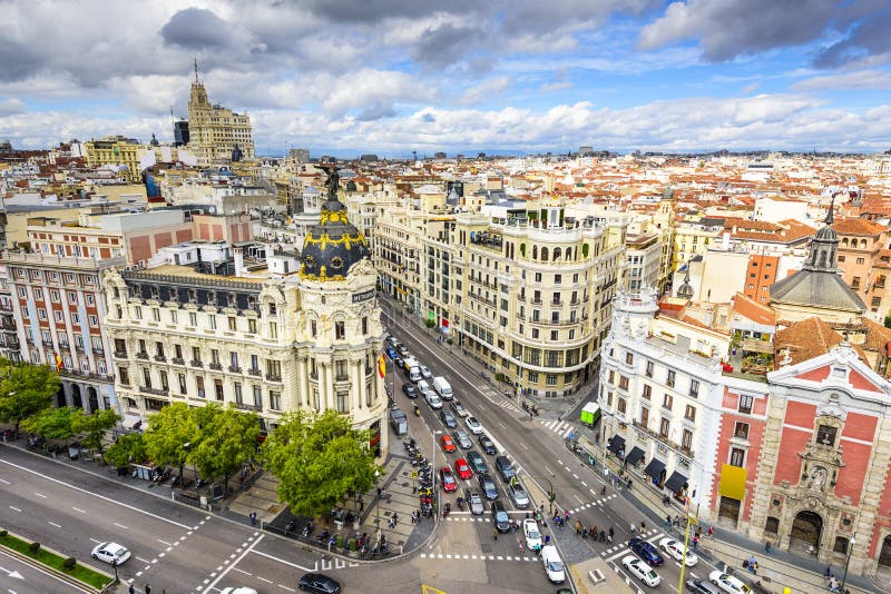 Madrid, Cityscape van Spanje
