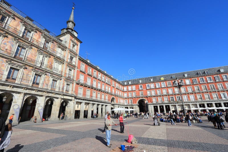 Plaza Mayor, Town Square, a Major Public Space in the Heart of Madrid ...