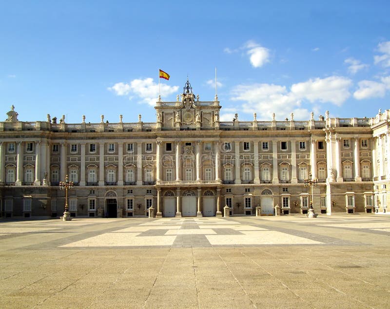 Madrid slottkunglig person spain royaltyfri bild