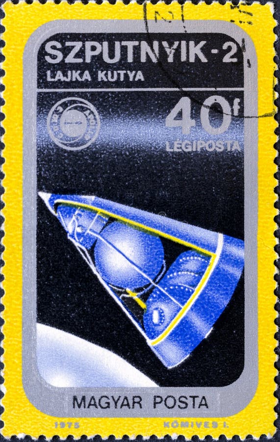 Sputnik 2, the second spacecraft launched into Earth orbit royalty free stock photo Sputnik 2, the second spacecraft launched into Earth orbit royalty free stock photo