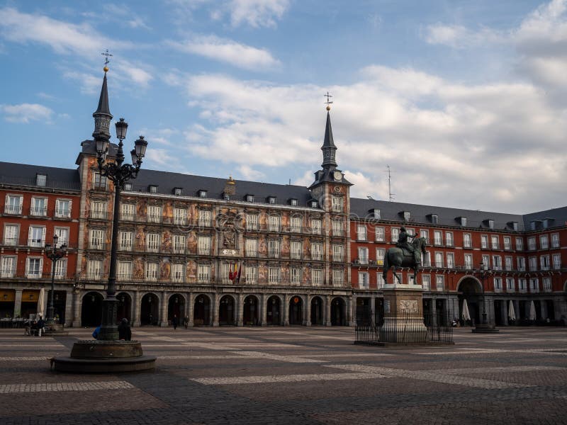 Madrid, Spain - March 15, 2020: Alarm State in Spain the Covid-1