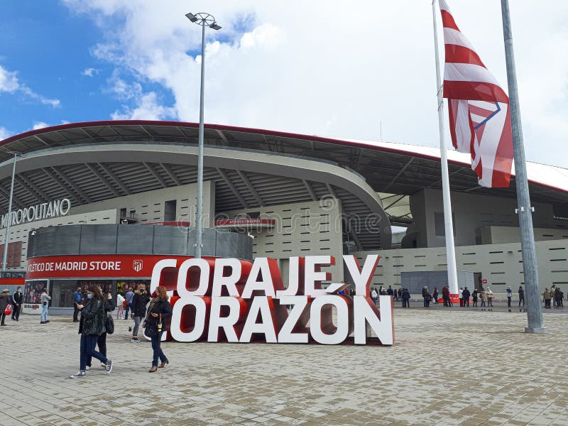 MADRID, SPAIN - Apr 2, 2021: Queues of thousands to get vaccinated against Covid-19 with Oxford/AstraZeneca vaccine in Wanda Stadium. MADRID, SPAIN - Apr 2, 2021: Queues of thousands to get vaccinated against Covid-19 with Oxford/AstraZeneca vaccine in Wanda Stadium