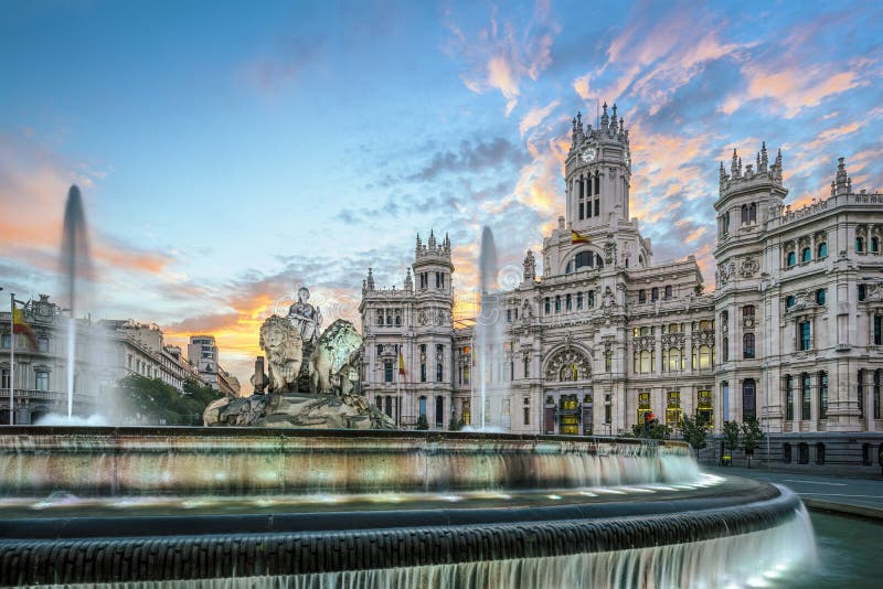Madrid, Spanien bei Plaza de Cibeles