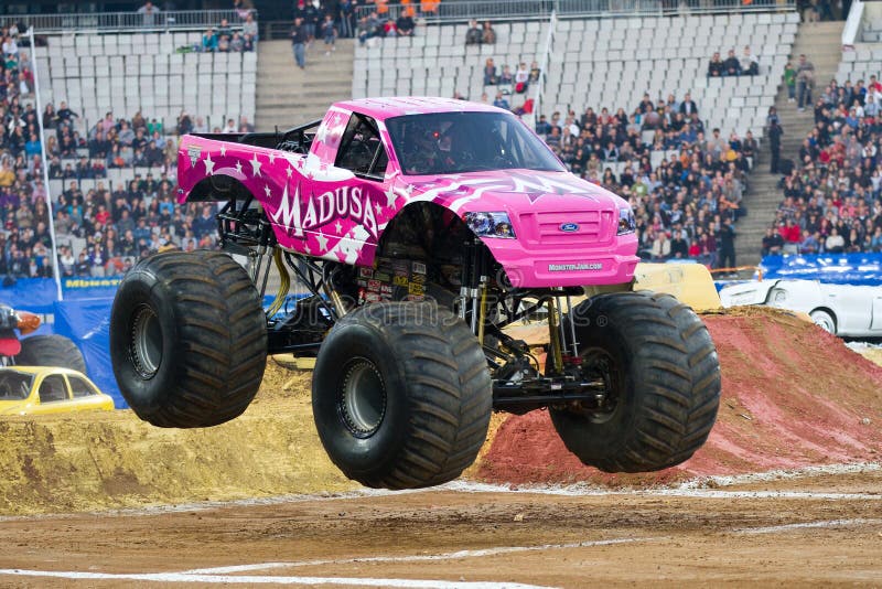 BARCELONA, SPAIN - NOVEMBER 12: Debra Miceli driving the Madusa Monster Tru...