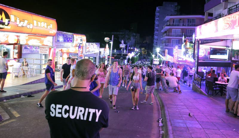 Magaluf private security guard stock photos Magaluf private security guard stock photos