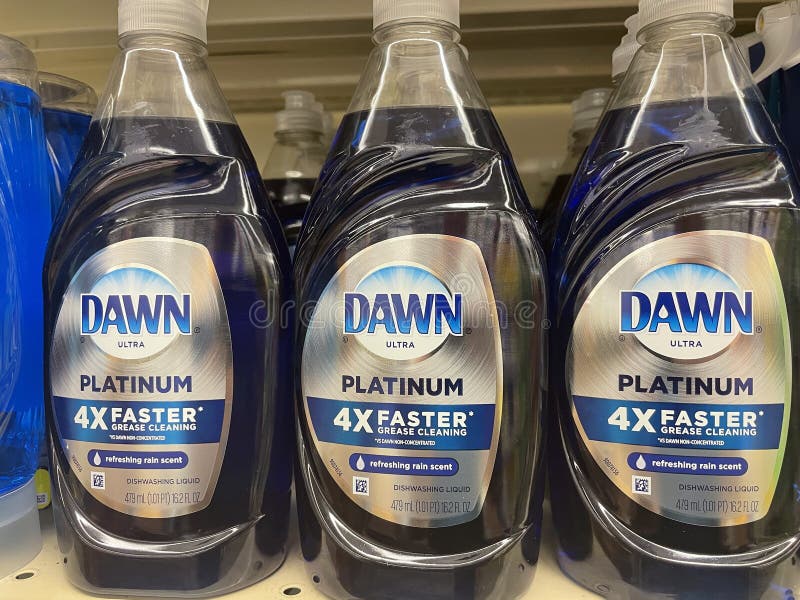 Grovetown,Ga USA - 08 18 22: Retail grocery store Dawn dish detergent 4x faster. Grovetown,Ga USA - 08 18 22: Retail grocery store Dawn dish detergent 4x faster