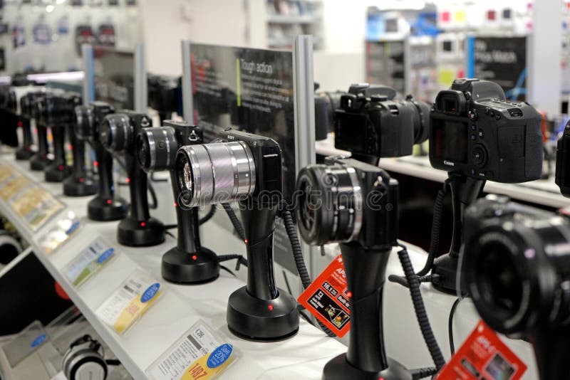 Magasin d'appareil-photo de photo image stock Magasin d'appareil-photo de photo image stock