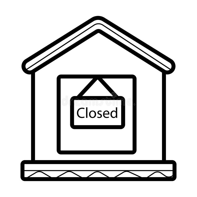Magazin închis stock illustration