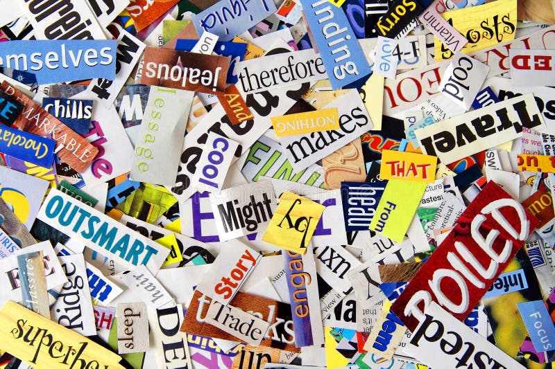 Magazine Clipping Background Stock Image - Image: 8914883