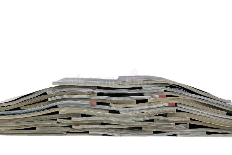 Stack of Old Magazines Stacked in Gray Stock Image - Image of heap, page:  181596583