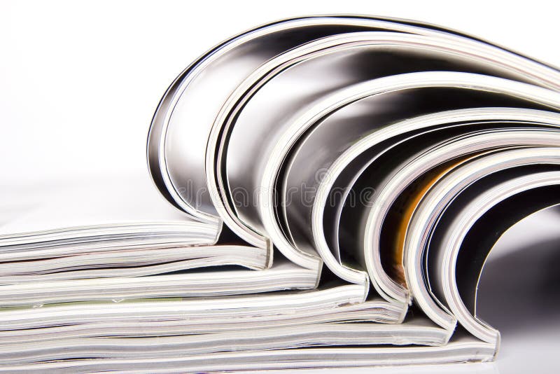 Magazines stock image