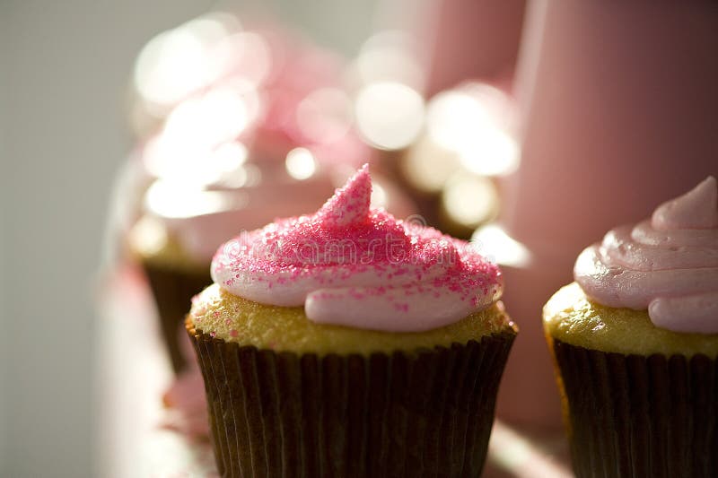 Cupcake from a wedding pink. Cupcake from a wedding pink