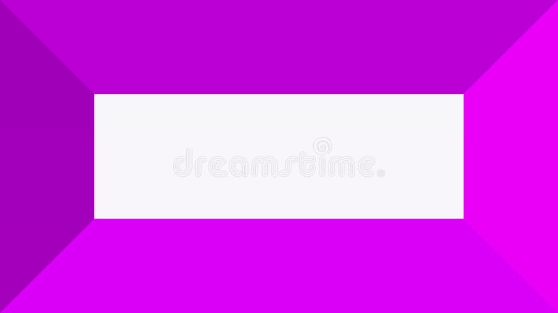 Magenta beveled picture frame light concept in motion with central green and yellow gradient copy or title space stock illustration