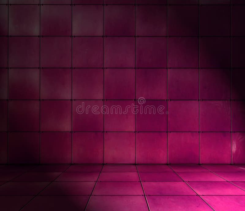 Magenta Tiled Room
