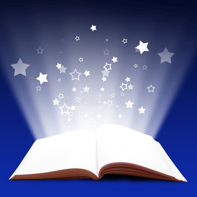 Magic book stock illustration Magic book stock illustration