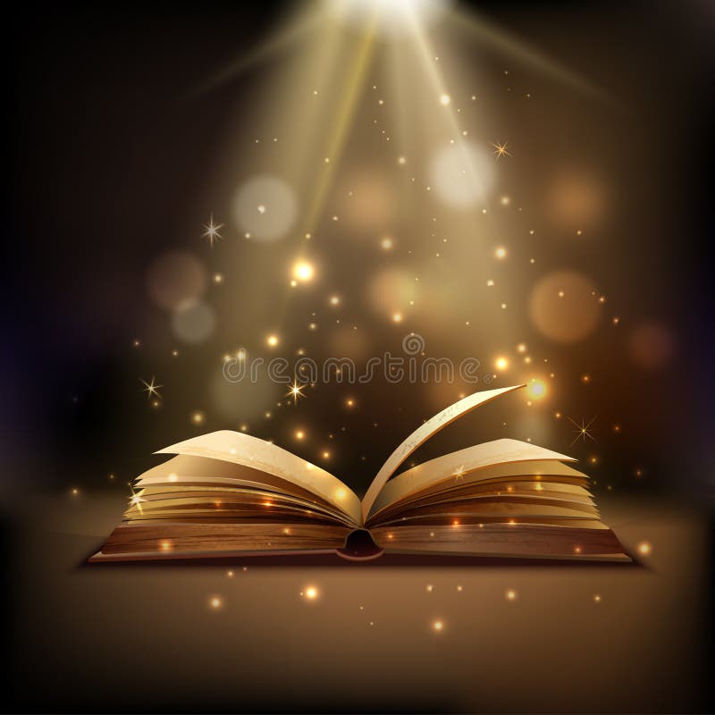 Magic Book Background vector illustration Magic Book Background vector illustration