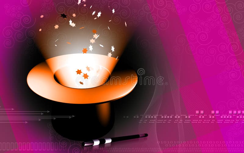 Magic cap stock illustration. Illustration of magic, technology - 7440761