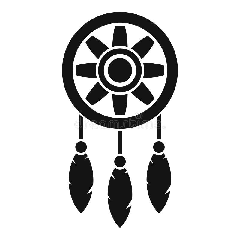 Native dream catcher icon outline vector. Aztec feather 15205213