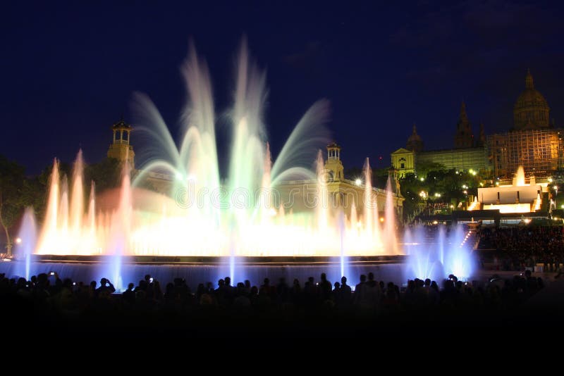 Magic fountain in Barcelona, Spain