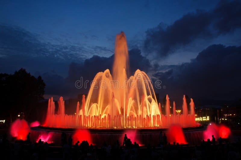 Magic fountain of Montjuic