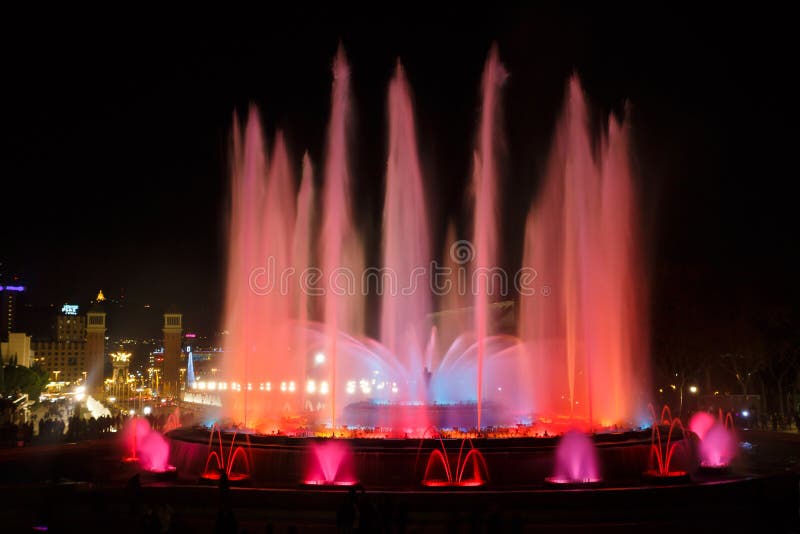 Magic Fountain of Montjuic, Barcelona Editorial Photo Image of europe