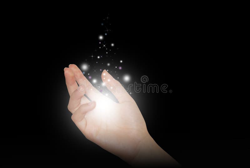 Magic Hand stock image. Image of optimism, fingers, particles - 15631893