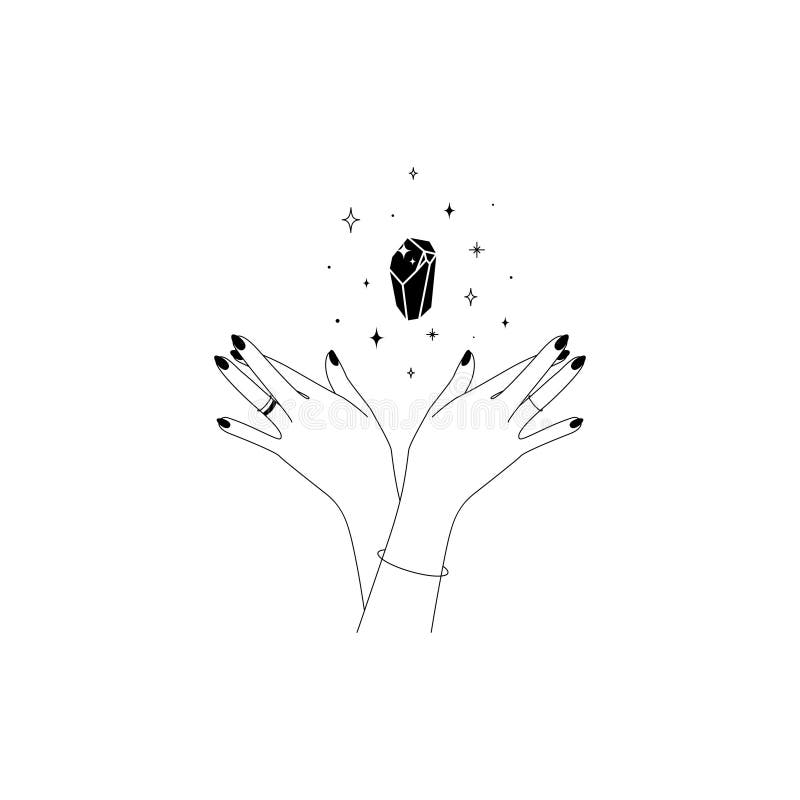 Black White Healing Hands Stock Illustrations – 110 Black White Healing ...