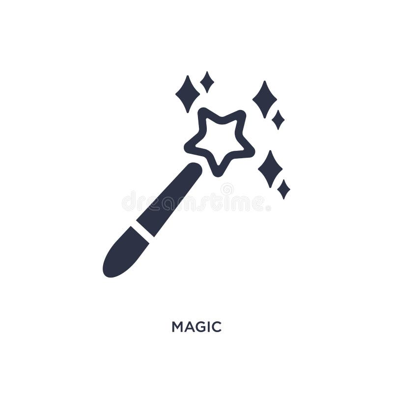 magic icon on white background. Simple element illustration from magic concept stock illustration magic icon on white background. Simple element illustration from magic concept stock illustration