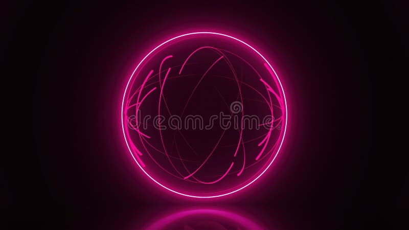 Magic lines sphere royalty free illustration