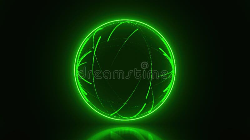 Magic lines sphere royalty free illustration