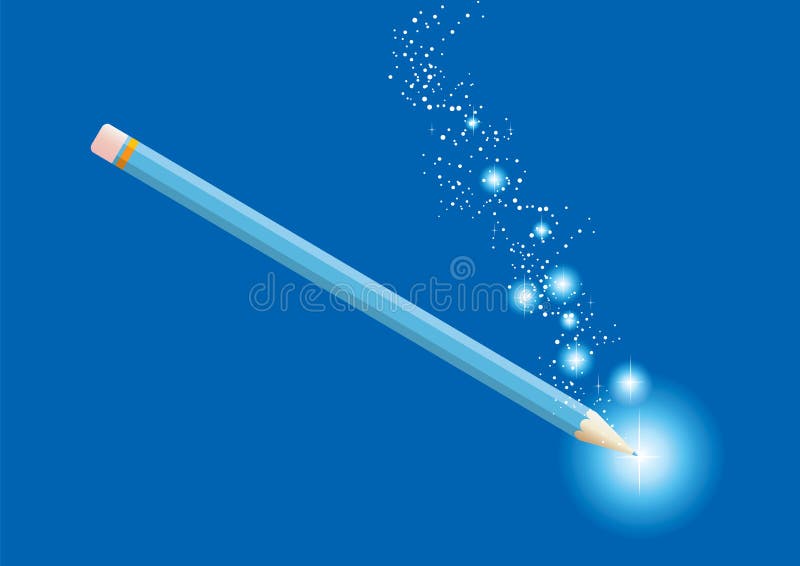 Magic pencil stock vector. Illustration of writing, background - 22543295 Magic pencil stock vector. Illustration of writing, background - 22543295