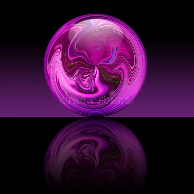 Magic purple ball