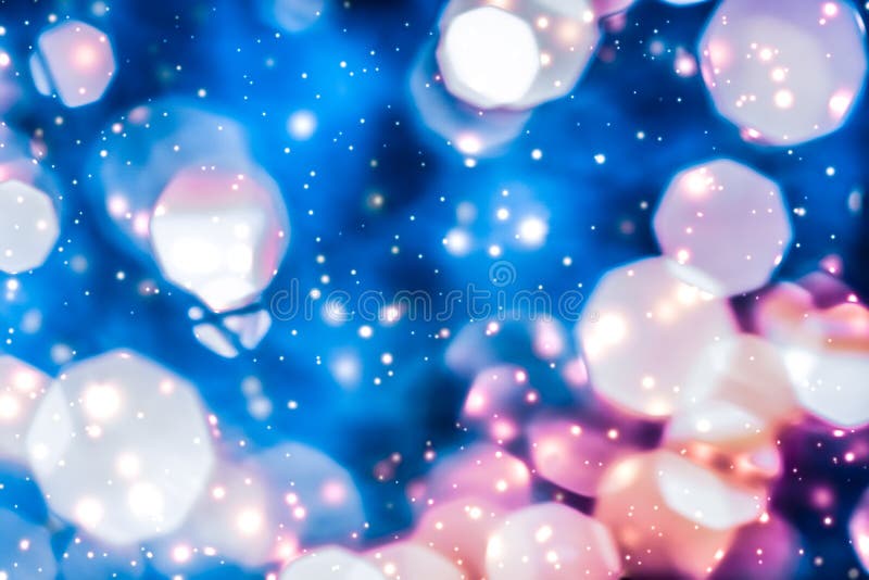 Magic sparkling shiny glitter and glowing snow, luxury winter holiday background