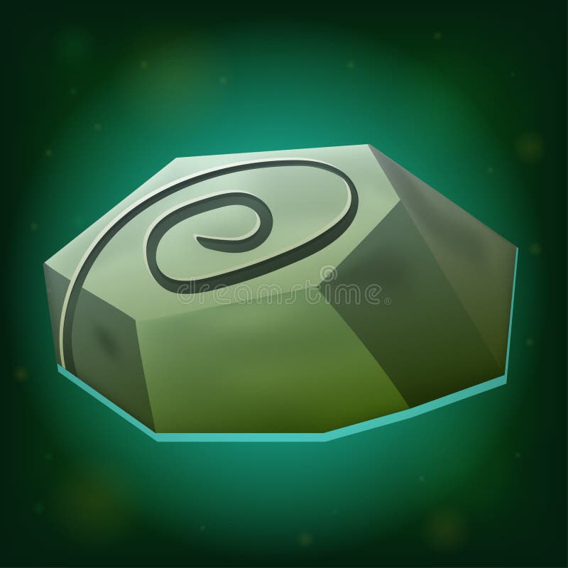 Magic Stone Game Icon on Green Background Stock Vector - Illustration of  cartoon, collection: 118707230