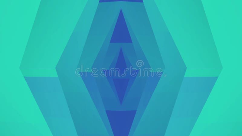 Magic symmetrical geometric background. 3d rendering loop animation HD vector illustration