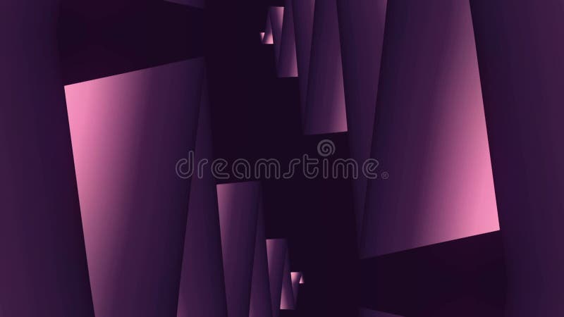 Magic symmetrical geometric background. 3d rendering seamless loop animation stock illustration