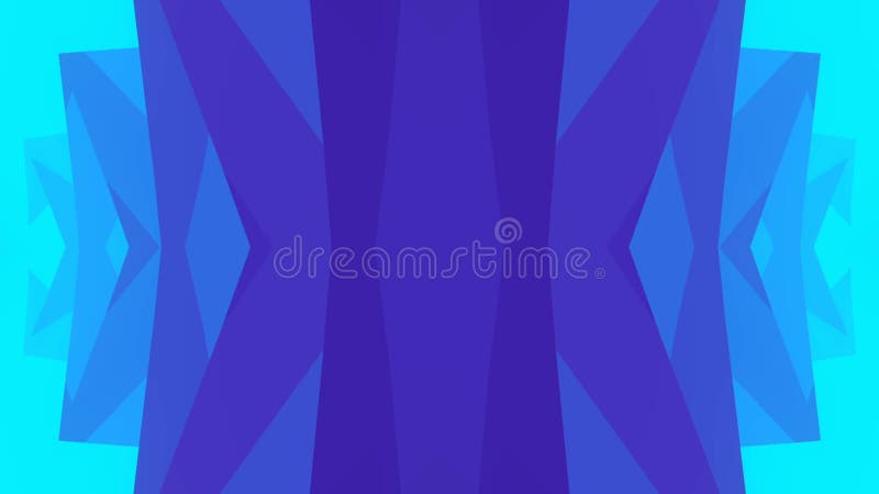 Magic symmetrical 3d rendering seamless loop animation geometric background HD stock illustration