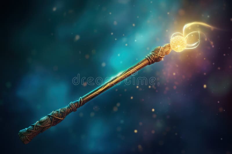 Magic wand. Magician concept trick. Generate Ai. Magic wand. Magician concept trick. Generate Ai