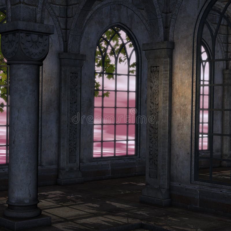Magic window in a fantasy setting
