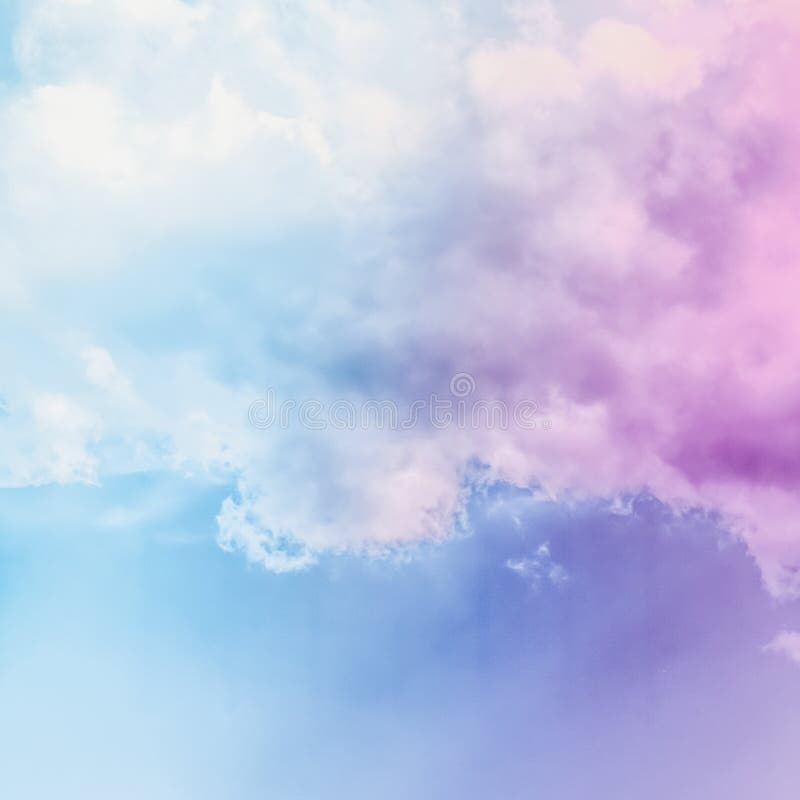 Dreamy Surreal Sky As Abstract Art, Fantasy Pastel Colours Background ...