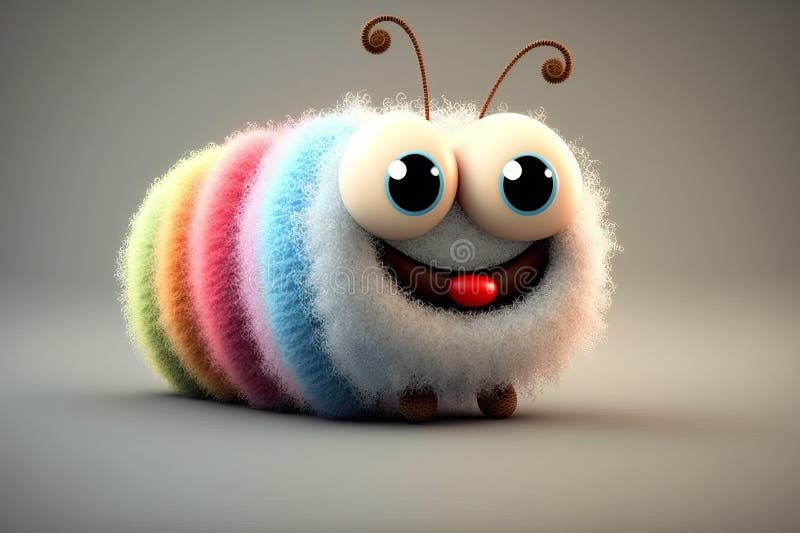 The Magical Marvel of Super Happy Smile, a Fluffy Pixar Caterpillar