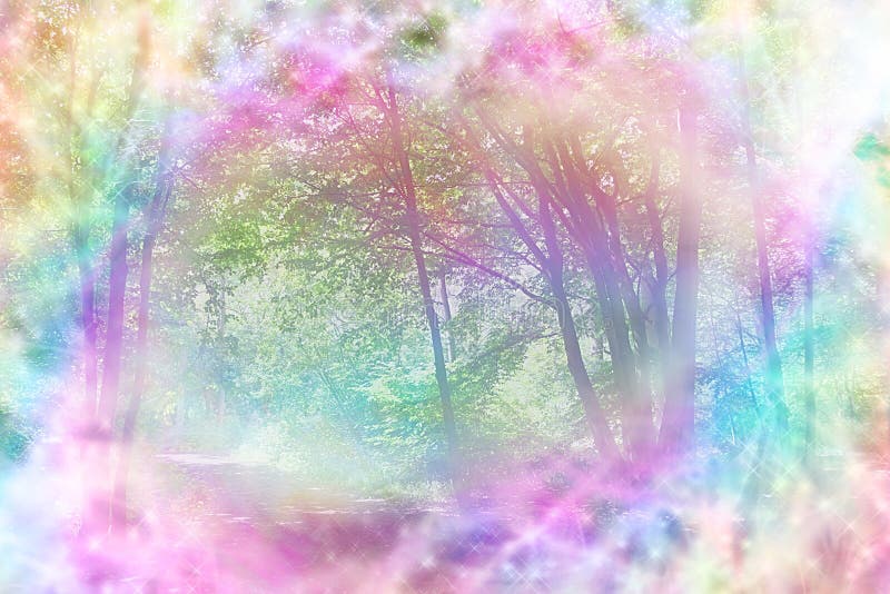 Magical Spiritual Woodland Scene