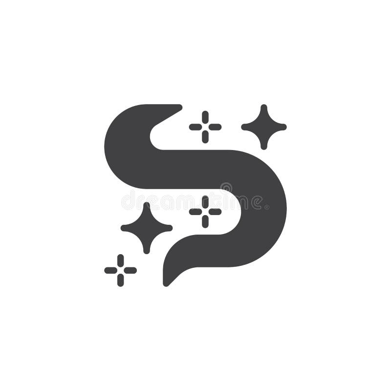Magical stars and smoke vector icon vector illustration Magical stars and smoke vector icon vector illustration