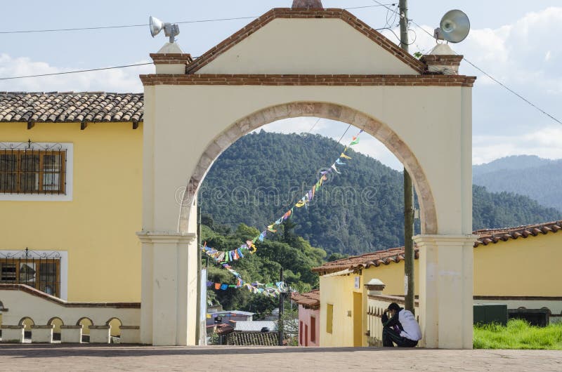 Magical town in Oaxaca, Mexico royalty free stock image Magical town in Oaxaca, Mexico royalty free stock image