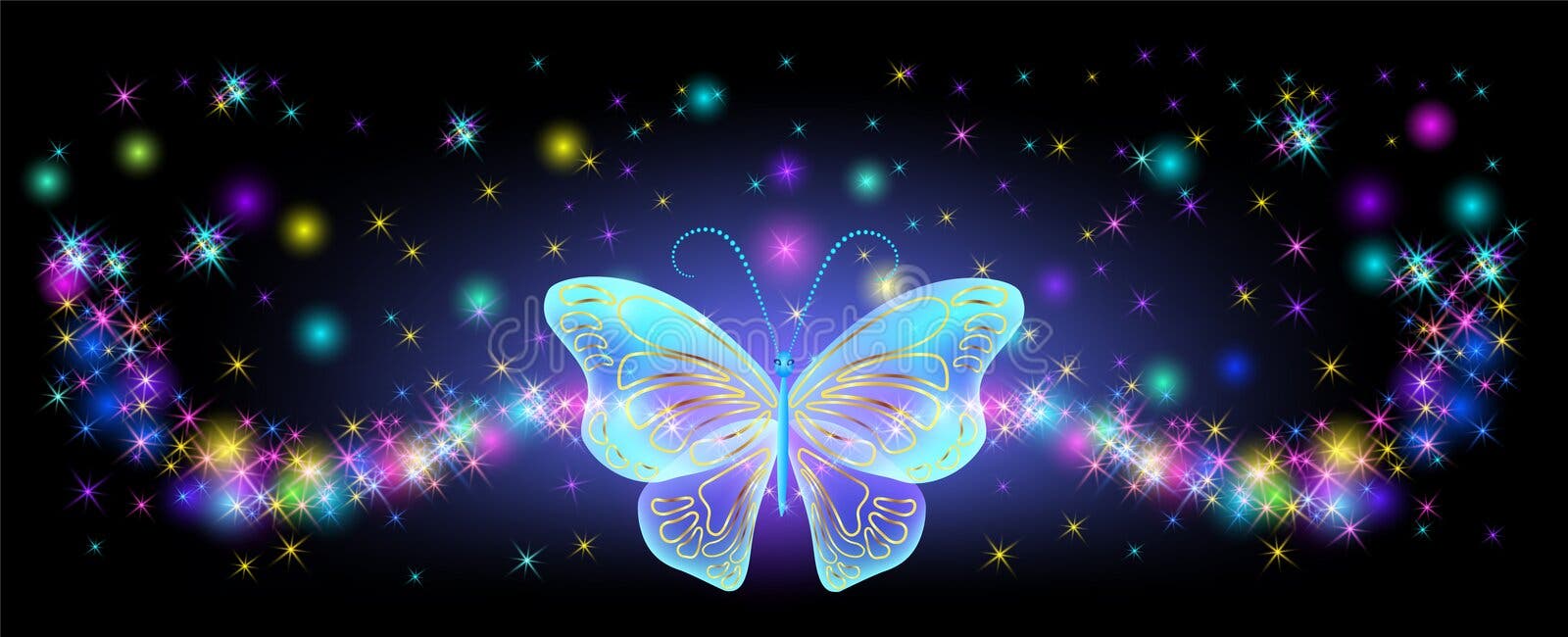 Glowing Background With Butterfly Stock Vector By ©Marisha, 47% OFF